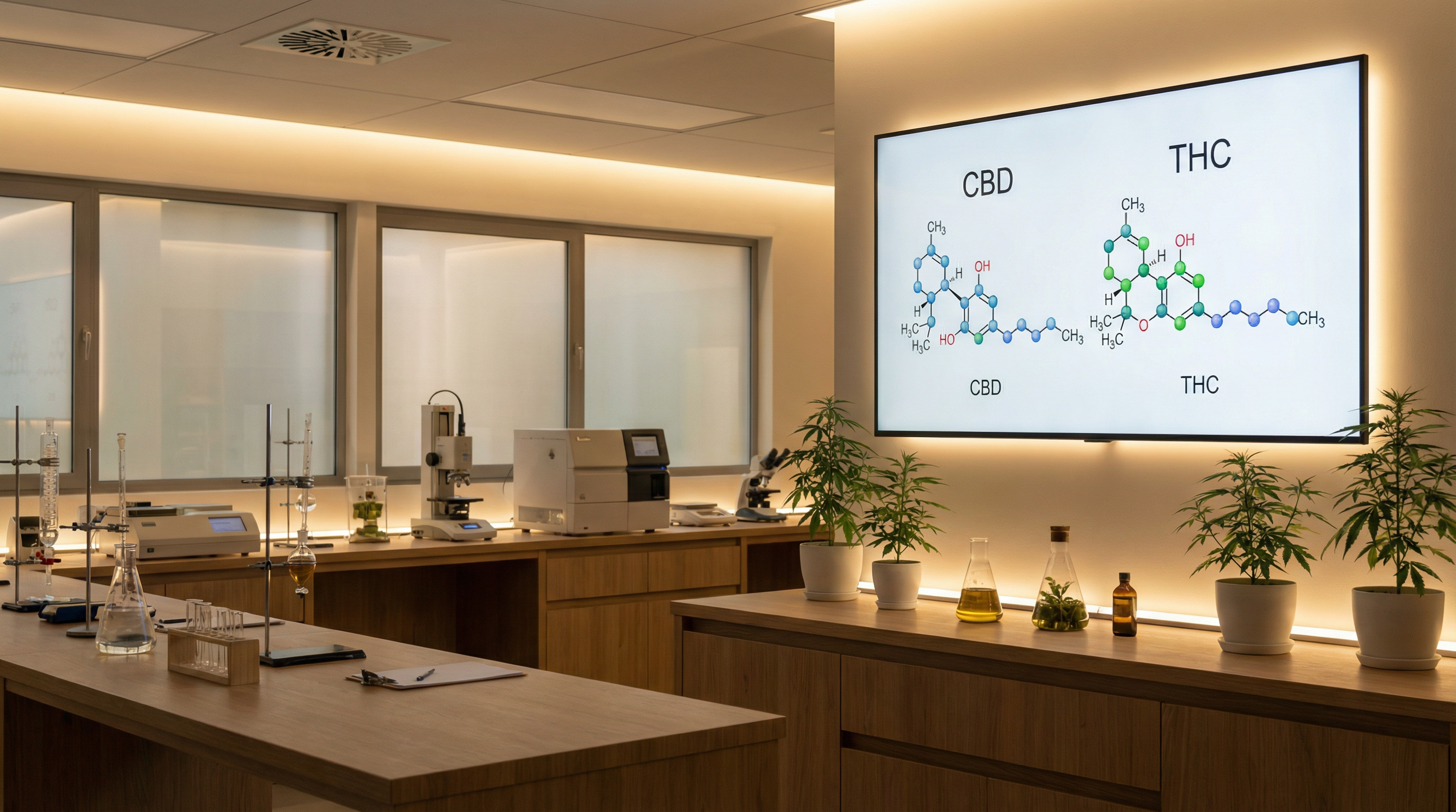 Diagrama molecular de cannabinoides